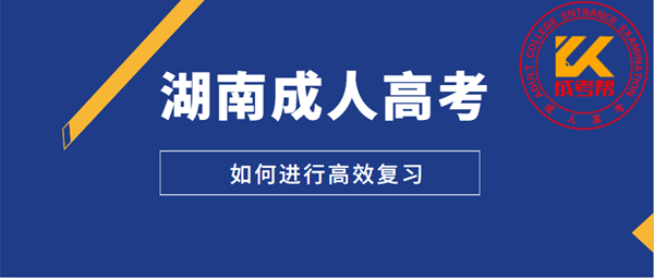 2021年湖南成人高考如何進(jìn)行高效復(fù)習(xí)