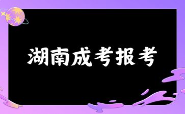 2024年湖南成考報考的條件